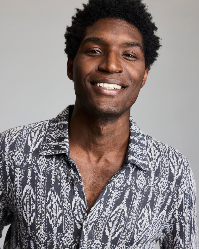 Long Sleeve Numajiri Jacquard Shirt