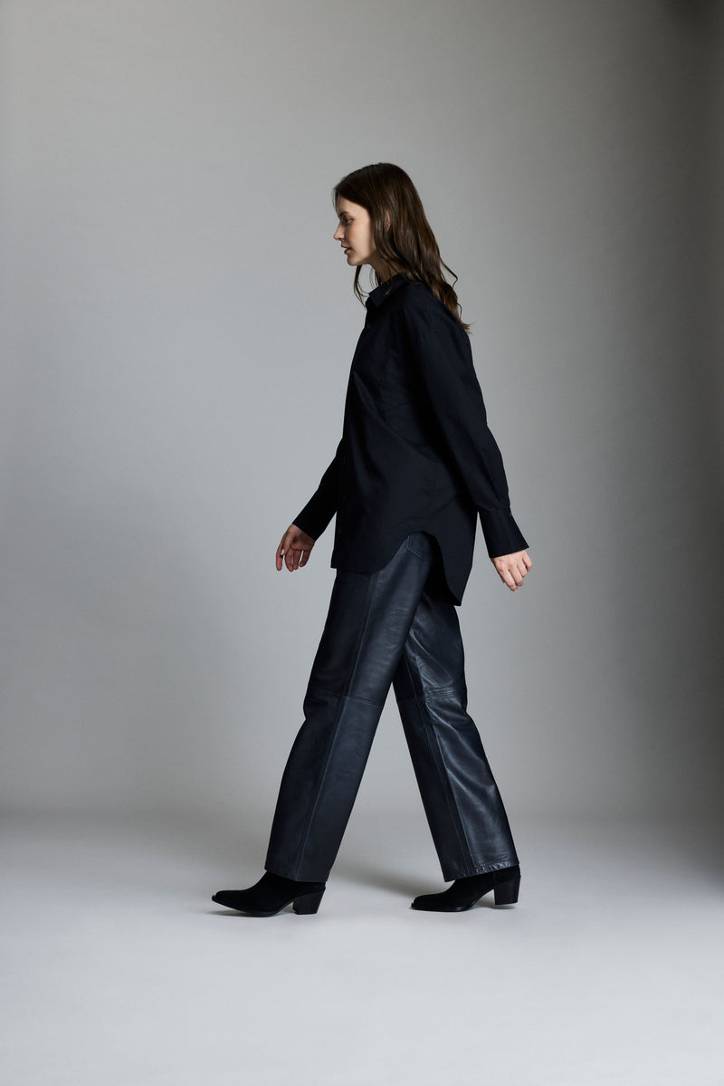 Detachable Collar Dolman Shirt