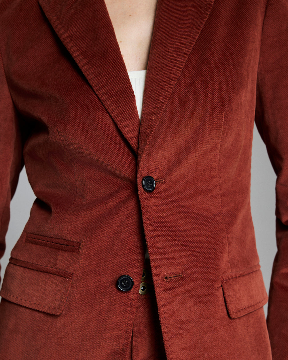 Front of the suit