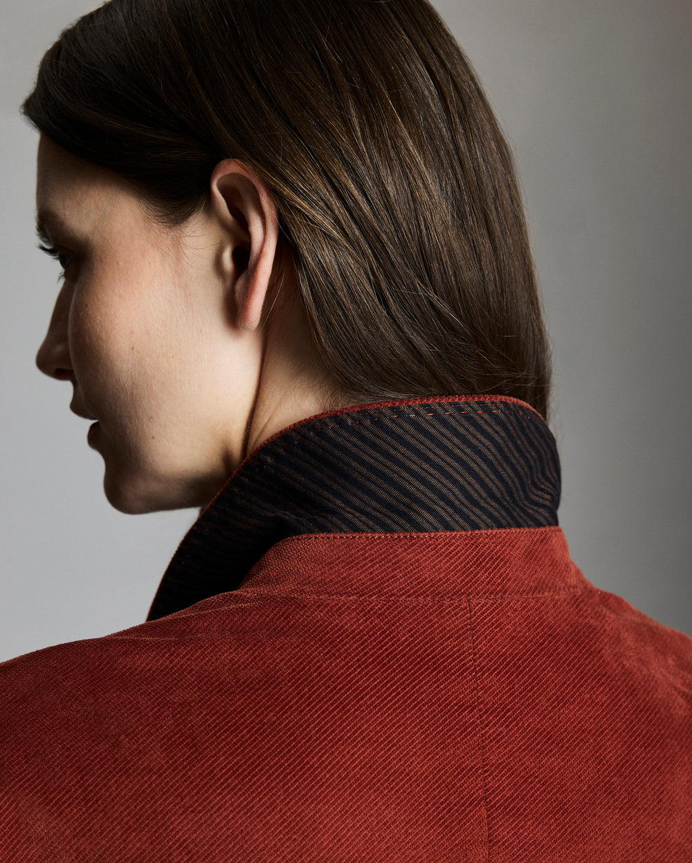 Heirloom stripe undercollar