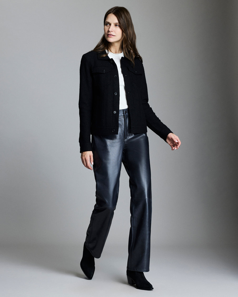 Boiled Wool Trucker Jacket