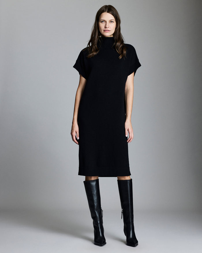 Funnel Neck Sweater Dress