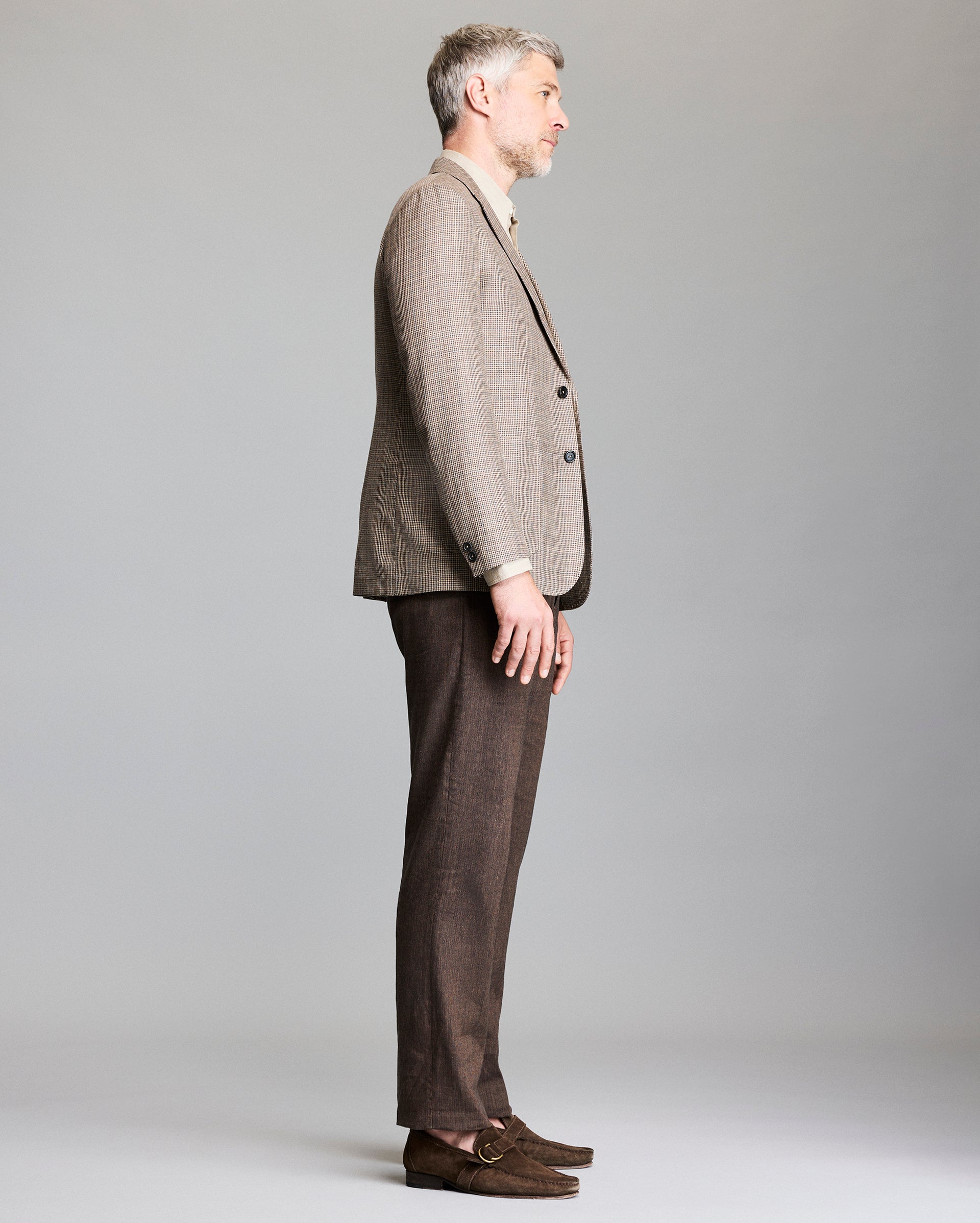 Micro Houndstooth Walton Jacket Half-Canvassed | Billy Reid