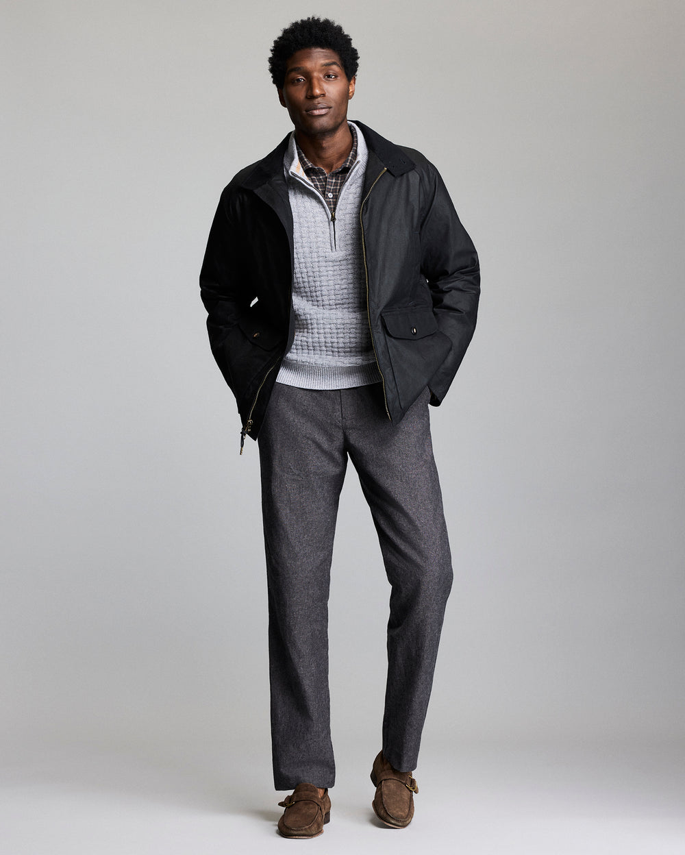 Waxed Hunting Jacket with Insulated Lining | Billy Reid Waxed Hunting Jacket with Insulated Lining | Billy Reid