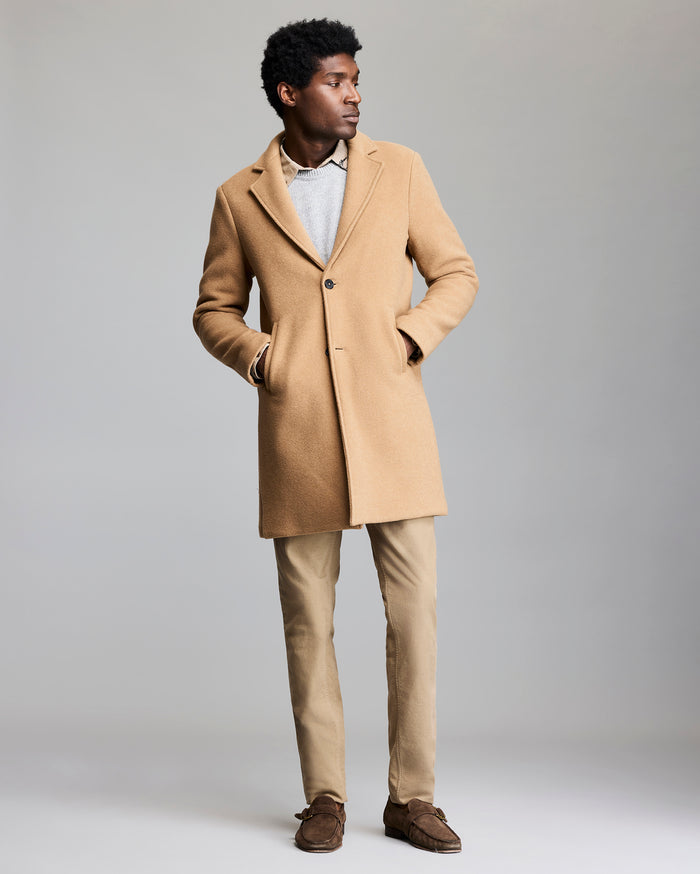 RECYCLED WOOL JORDAN COAT	CAMEL