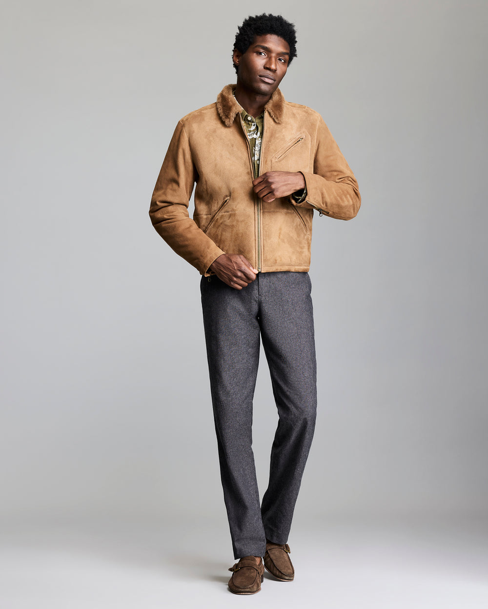 SHEARLING BLAKE JACKET	HONEY