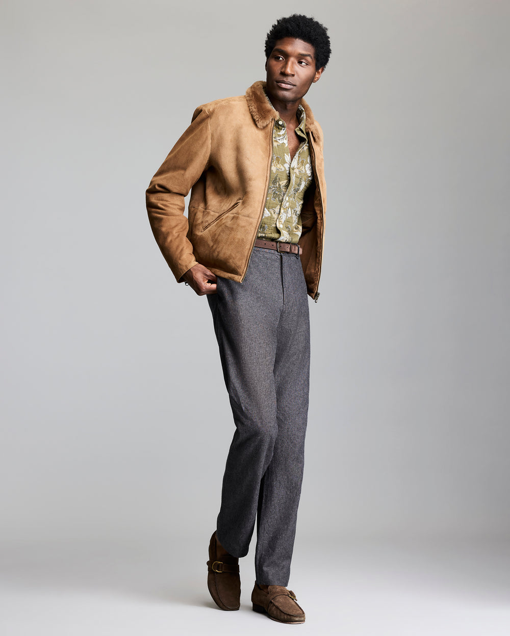 SHEARLING BLAKE JACKET	HONEY