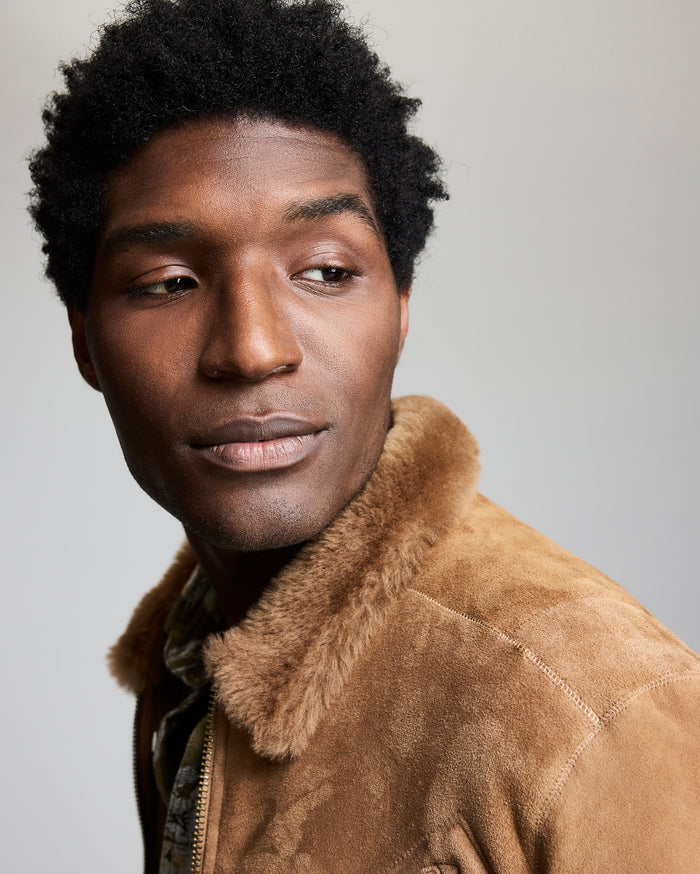 SHEARLING BLAKE JACKET	HONEY