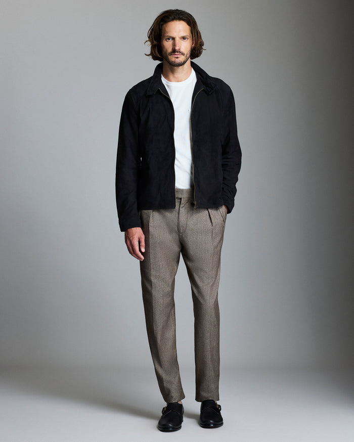 Suede Barracuda Jacket - 100% Goat Suede | Billy Reid Suede Barracuda Jacket - 100% Goat Suede | Billy Reid