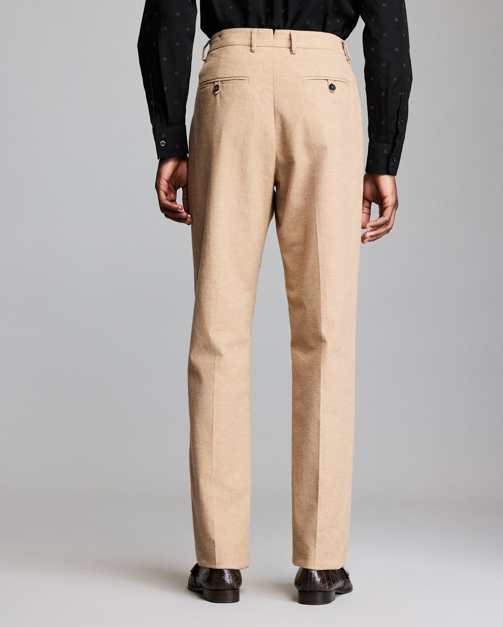 Flannel Flat Front Trouser