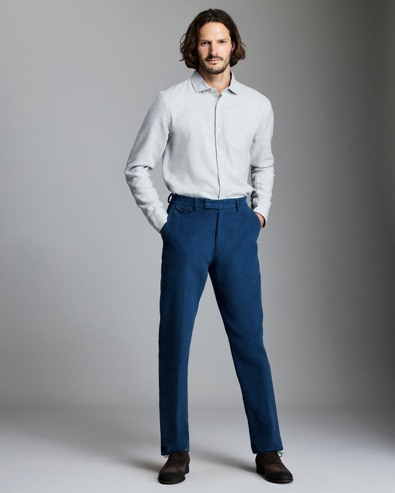 Moleskin Flat Front Trouser