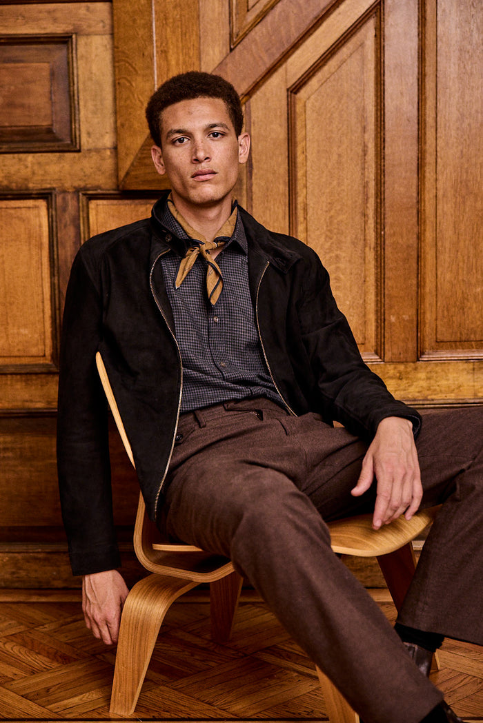 Suede Barracuda Jacket - 100% Goat Suede | Billy Reid Suede Barracuda Jacket - 100% Goat Suede | Billy Reid