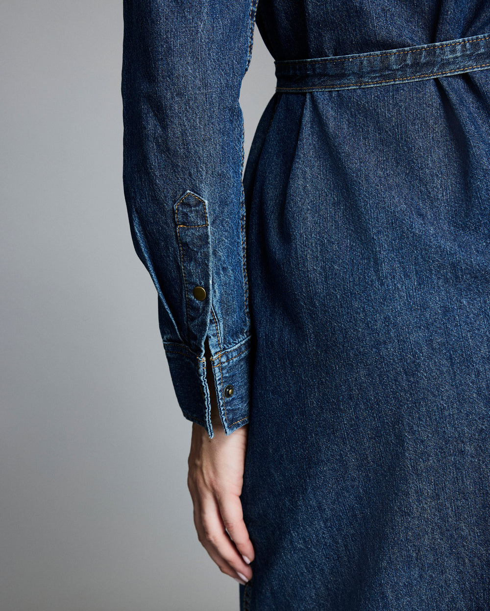Shoals Denim Maxi Shirt Dress