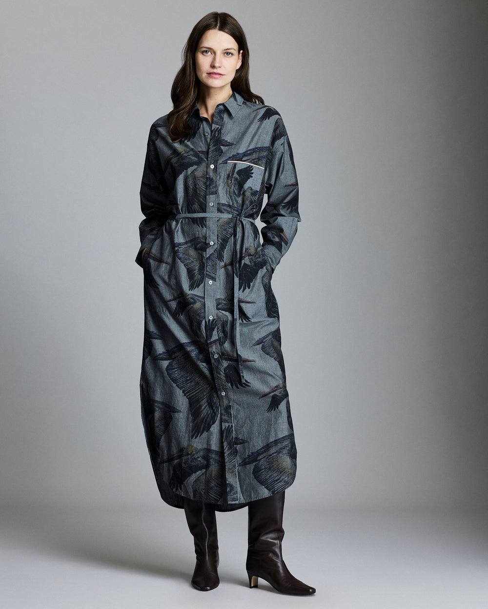 Model wears the MSL dress