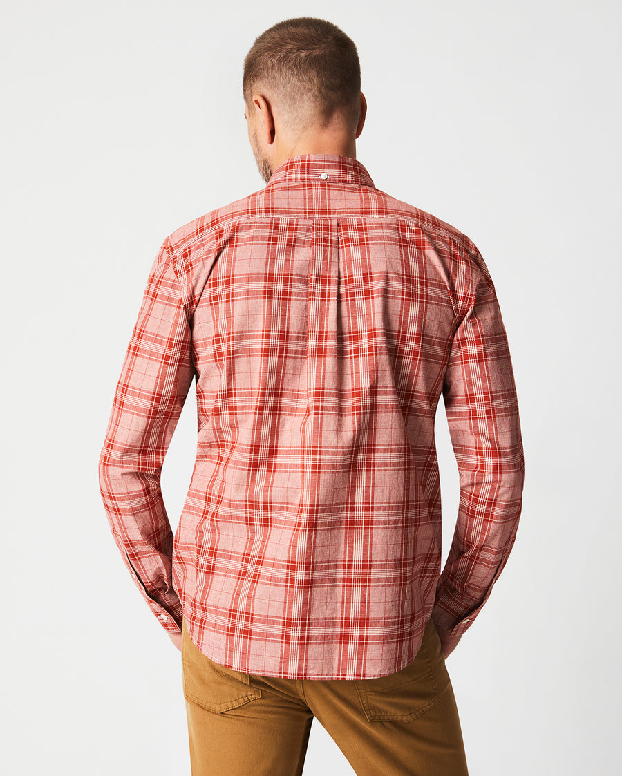 BOX PLAID TUSCUMBIA SHIRT BUTTON DOWN in Toolbox red
