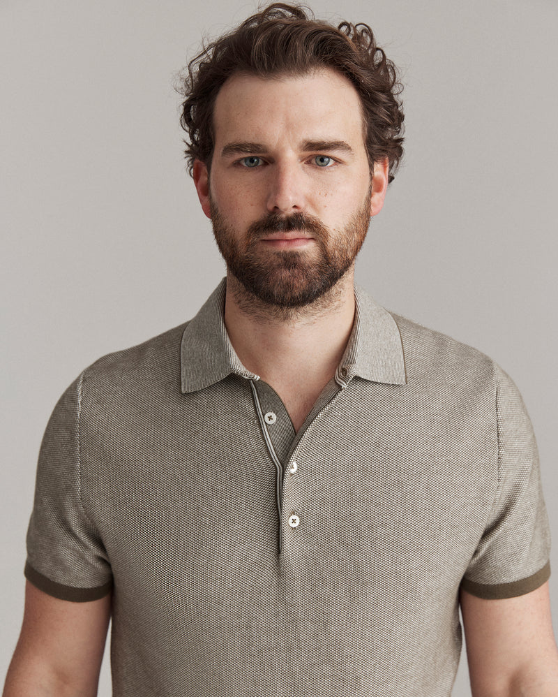 Birdseye Pique Sweater Polo