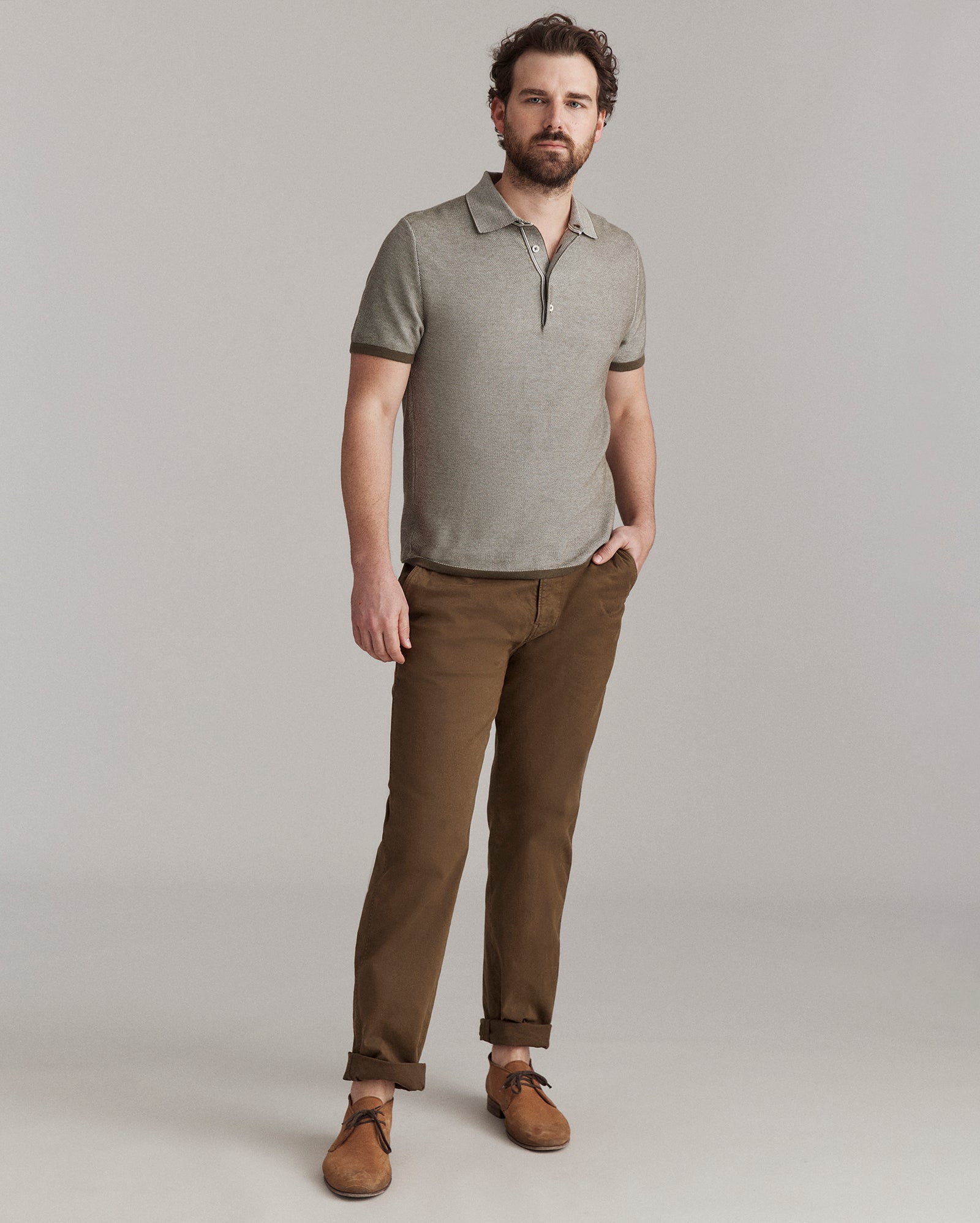 Birdseye Pique Sweater Polo