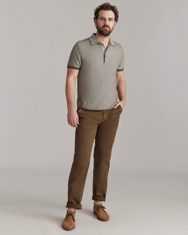 Birdseye Pique Sweater Polo