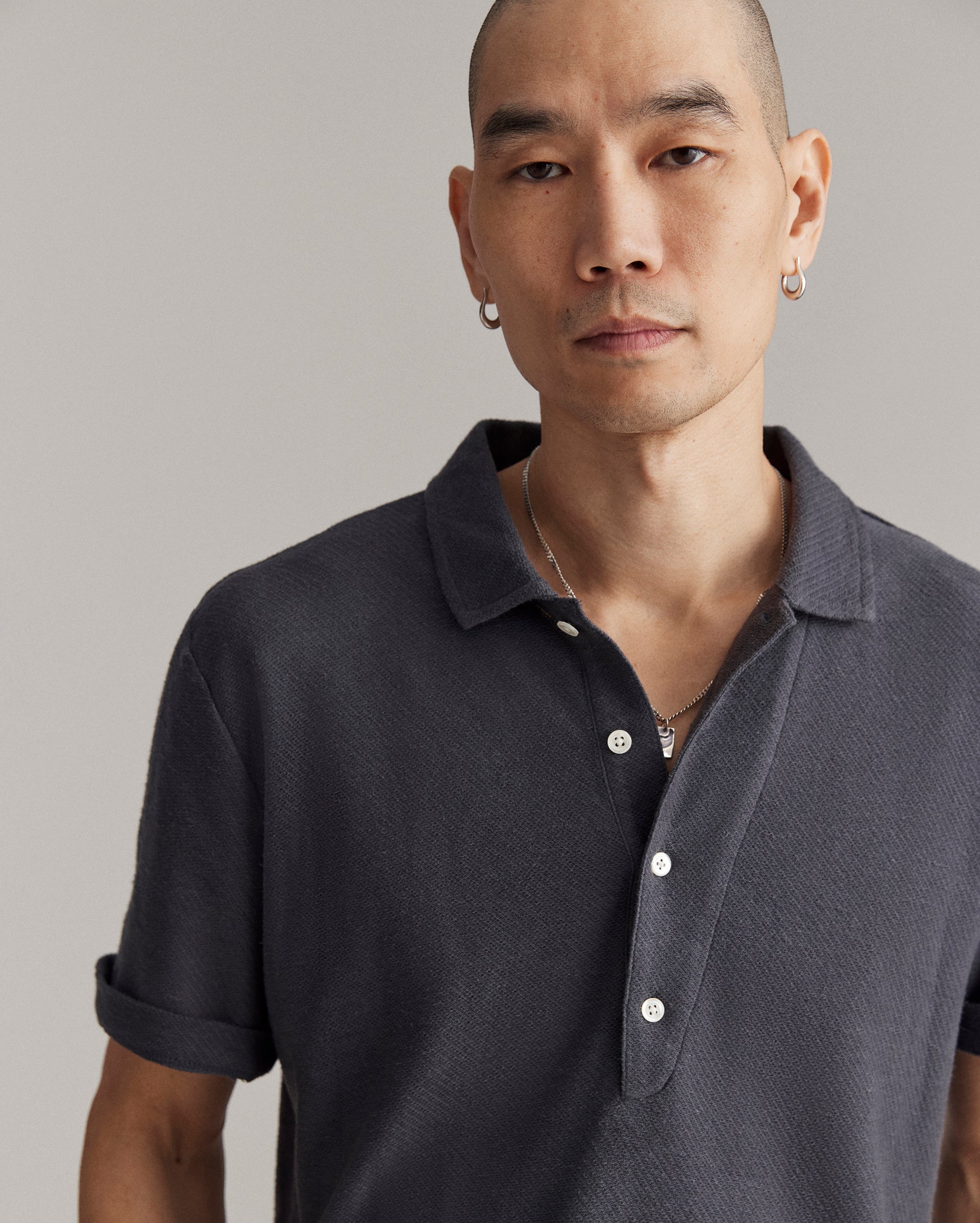 Hemp Cotton Twill Polo