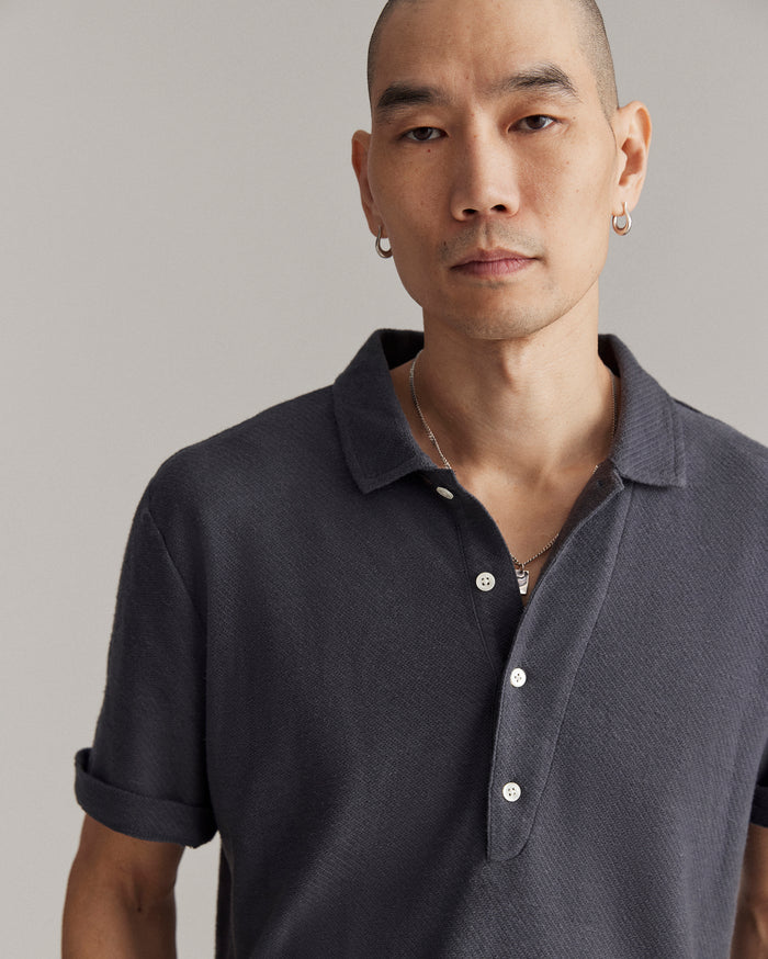 Hemp Cotton Twill Polo