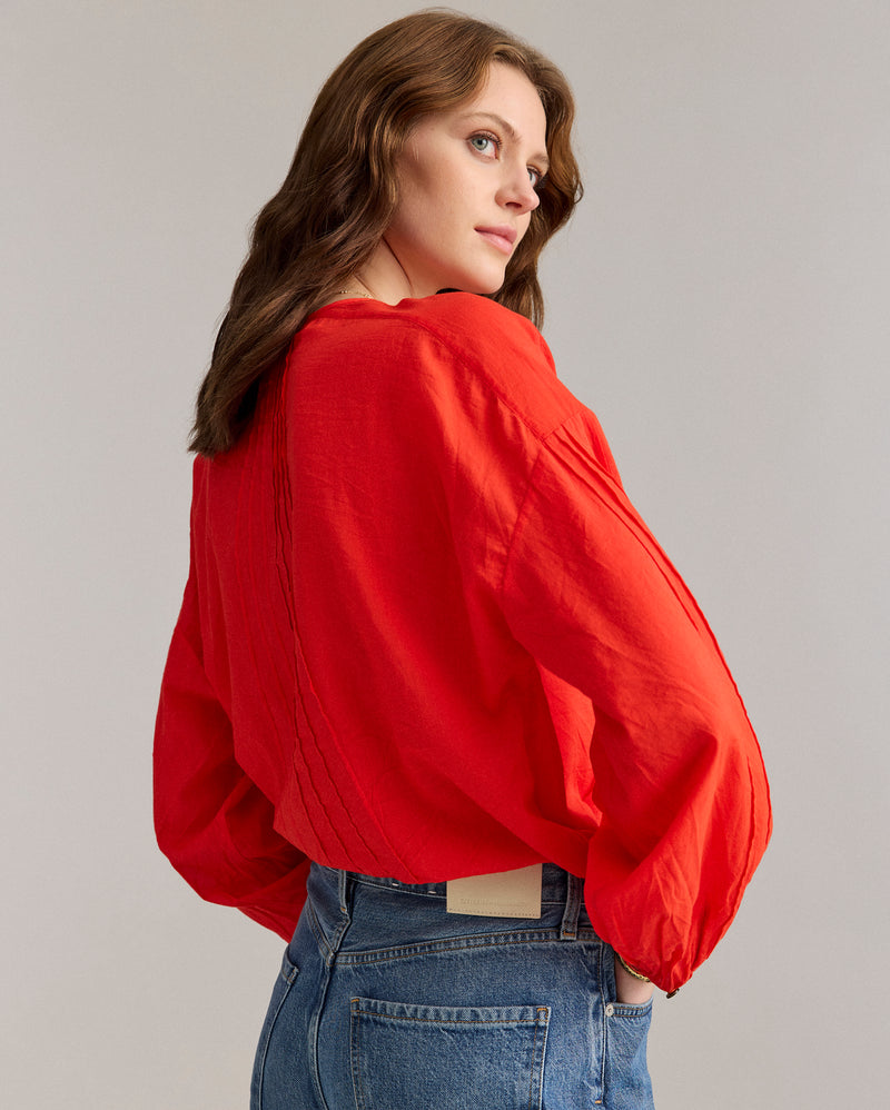 Sunray Pintuck Blouse