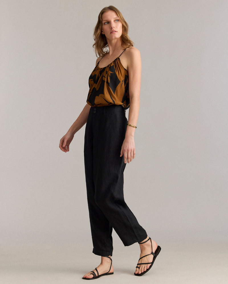 Linen Barrel Pant