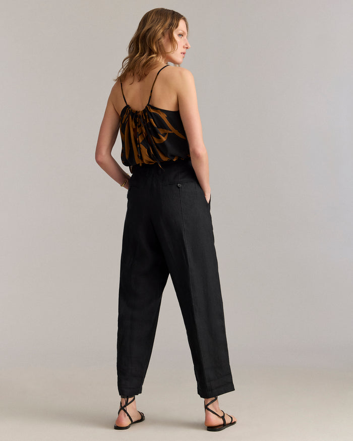 Linen Barrel Pant