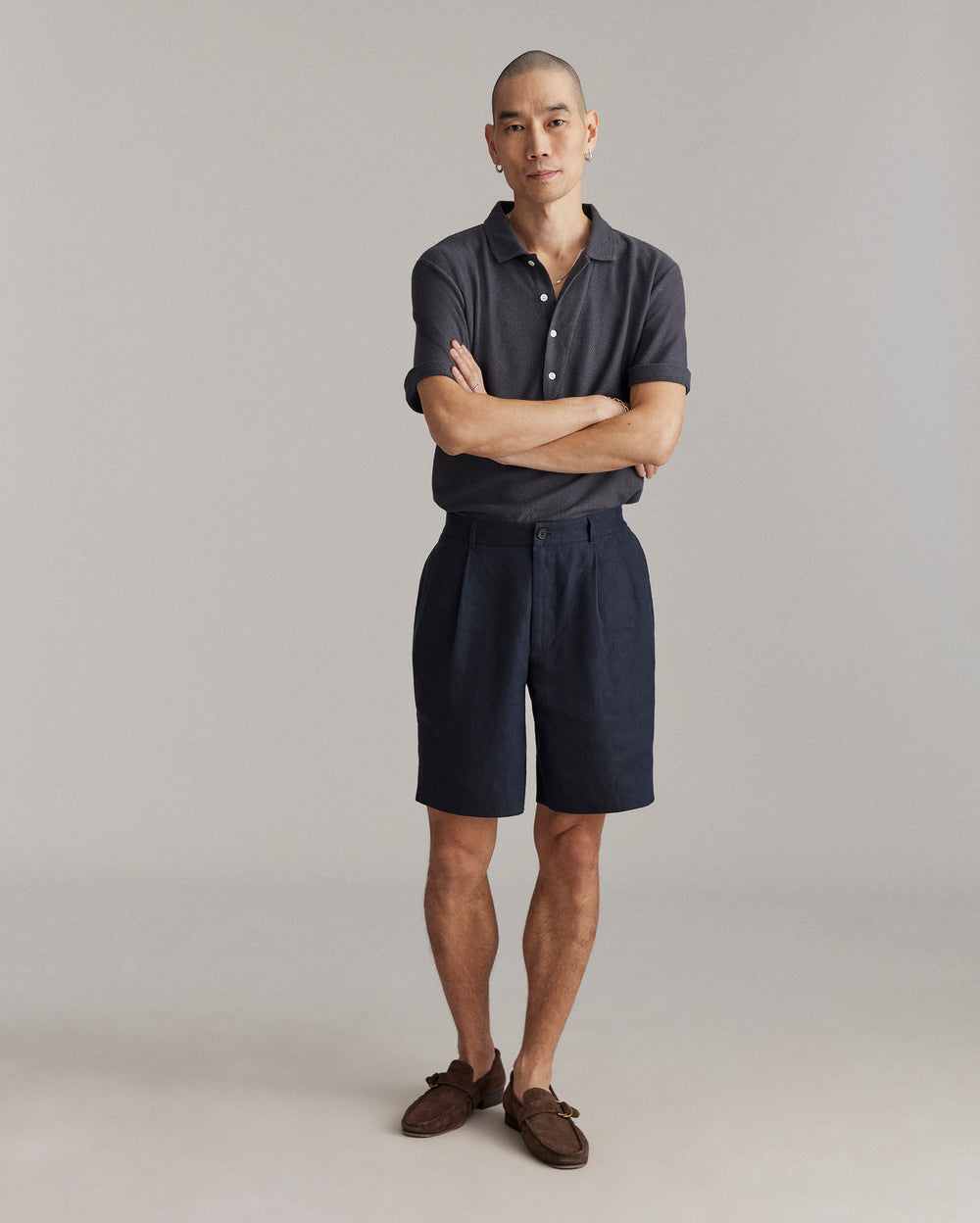 Double Pleated Short