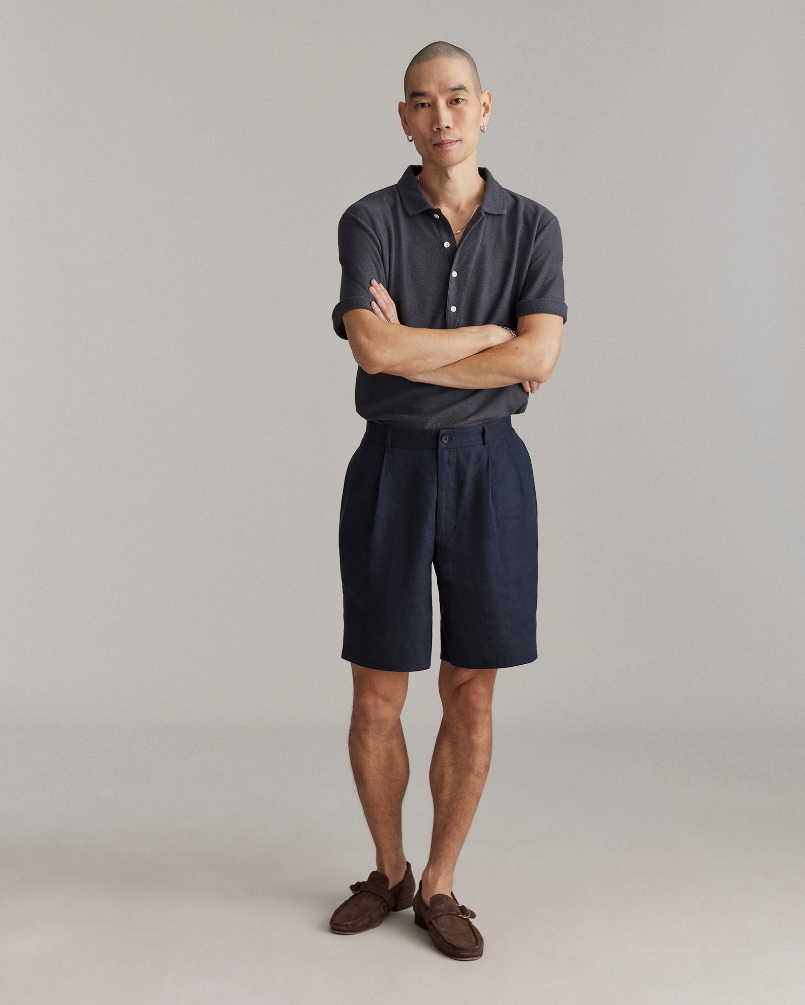 Double Pleated Short