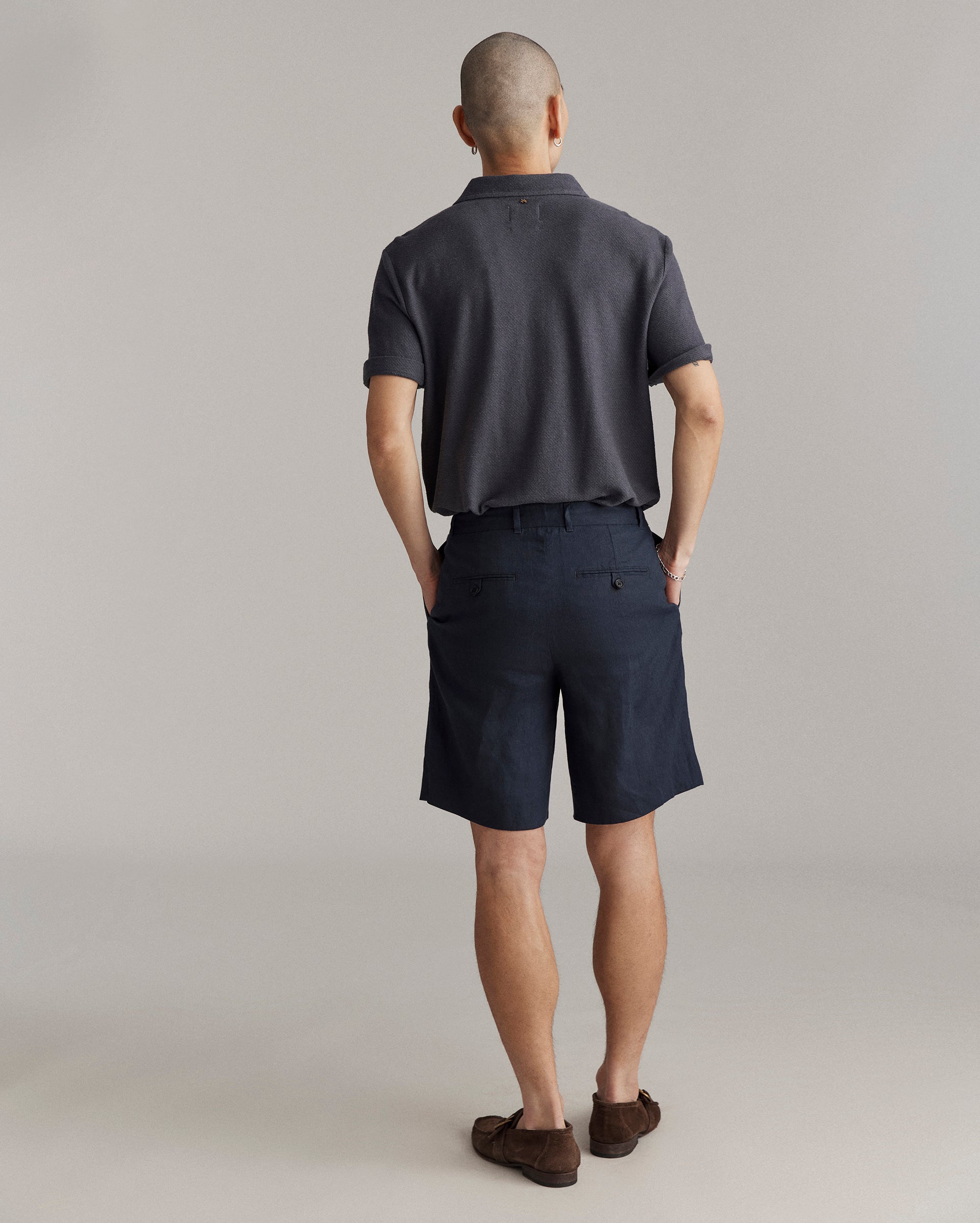 Double Pleated Short