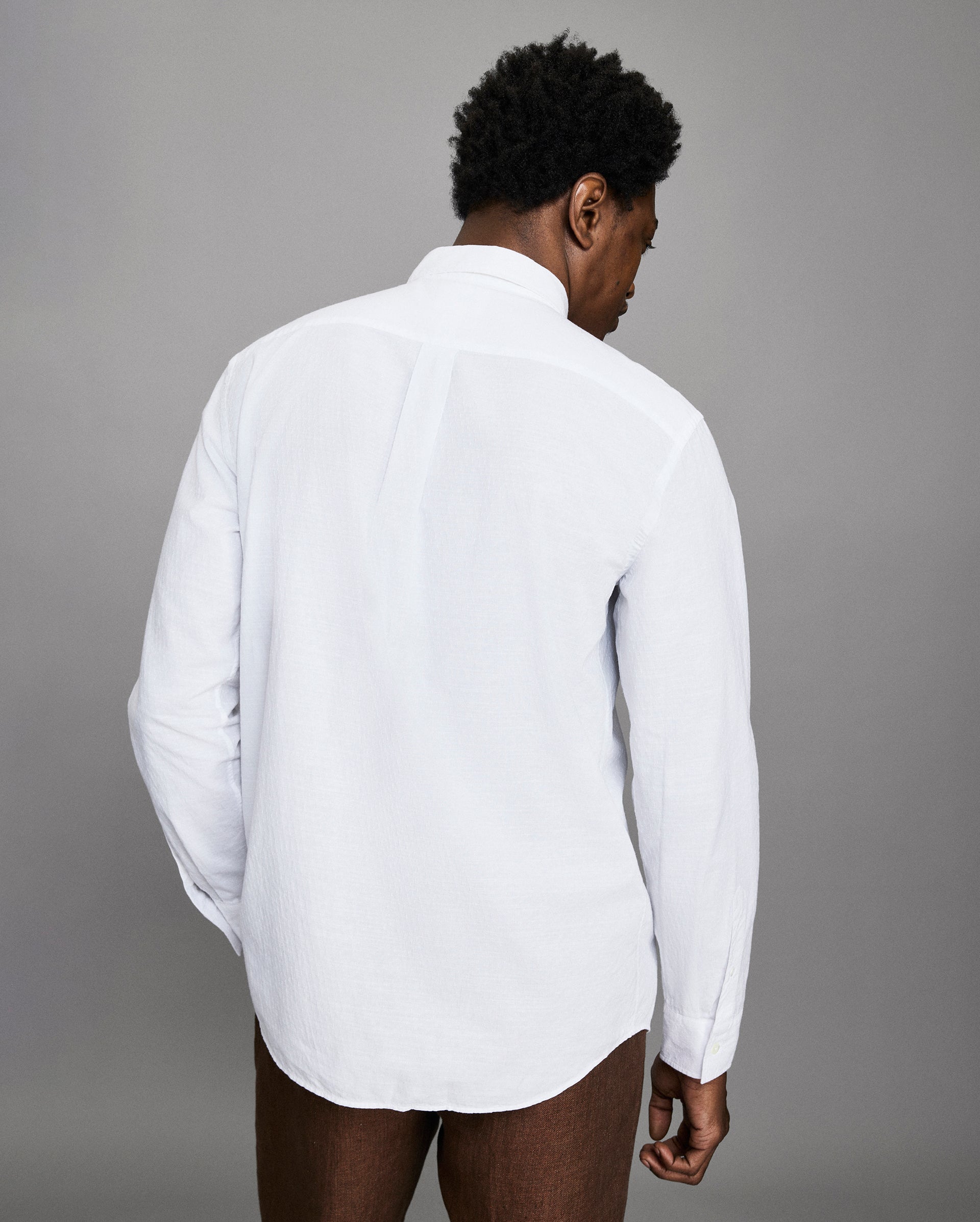 billy reid dress shirt Billy Reid Oxford Hutcheson Dress Shirt, White