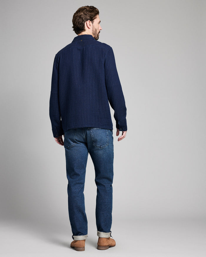 Pin Dot Dobby Two Pocket Overshirt