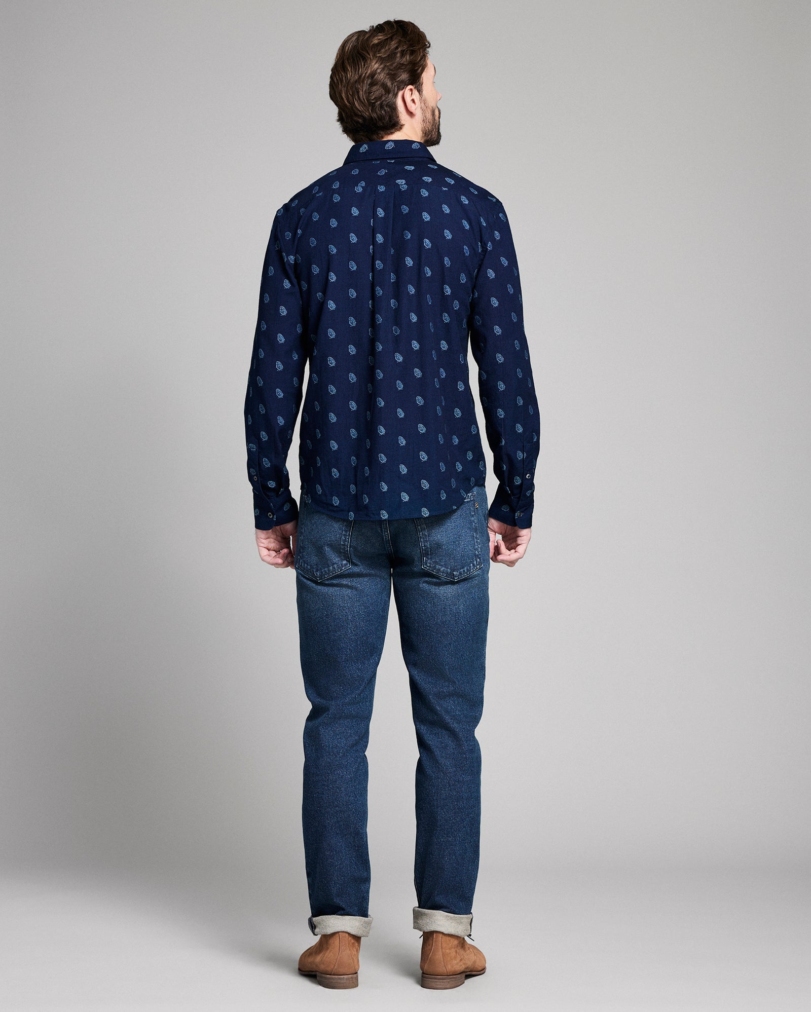 Pelican Paisley Jacquard Wilson Shirt