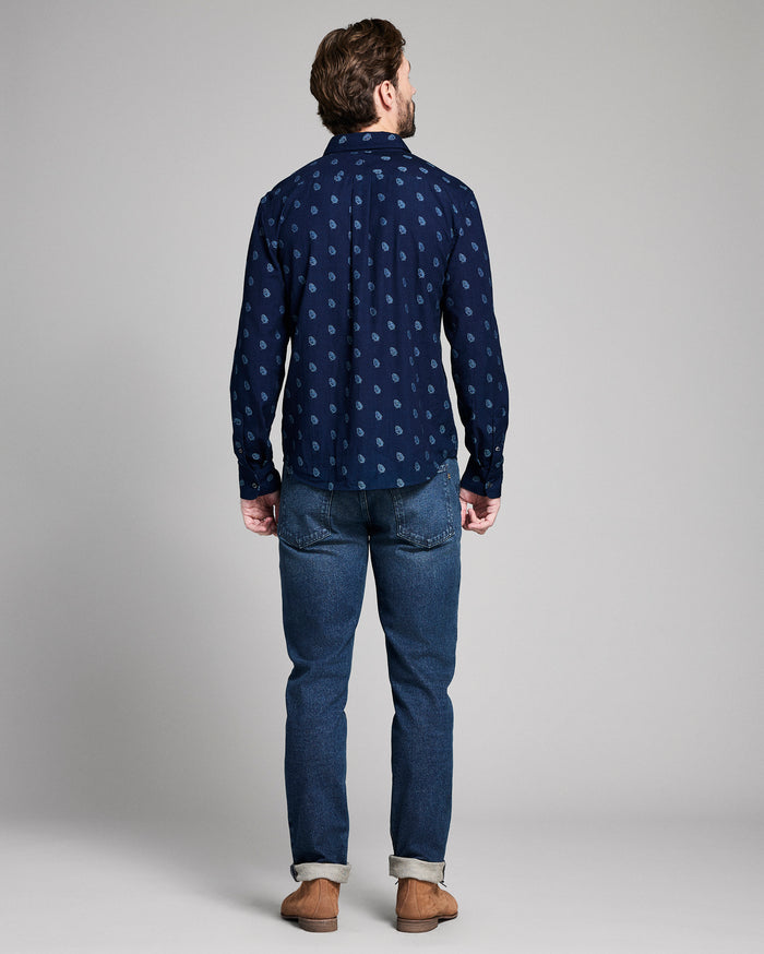 Pelican Paisley Jacquard Wilson Shirt