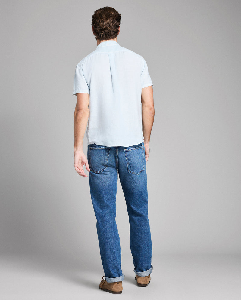 Short Sleeve Linen Tuscumbia Shirt Button Down