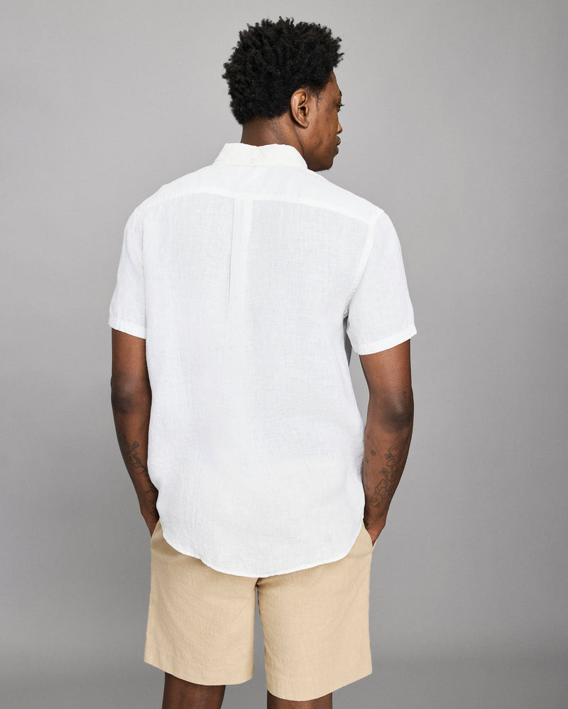Short Sleeve Linen Tuscumbia Shirt Button Down