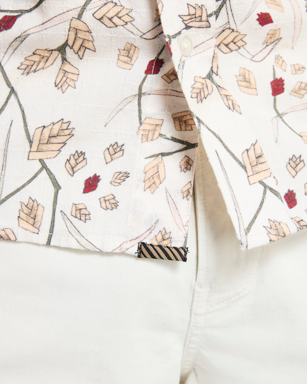 Short Sleeve Textural Sea Oat Treme Shirt