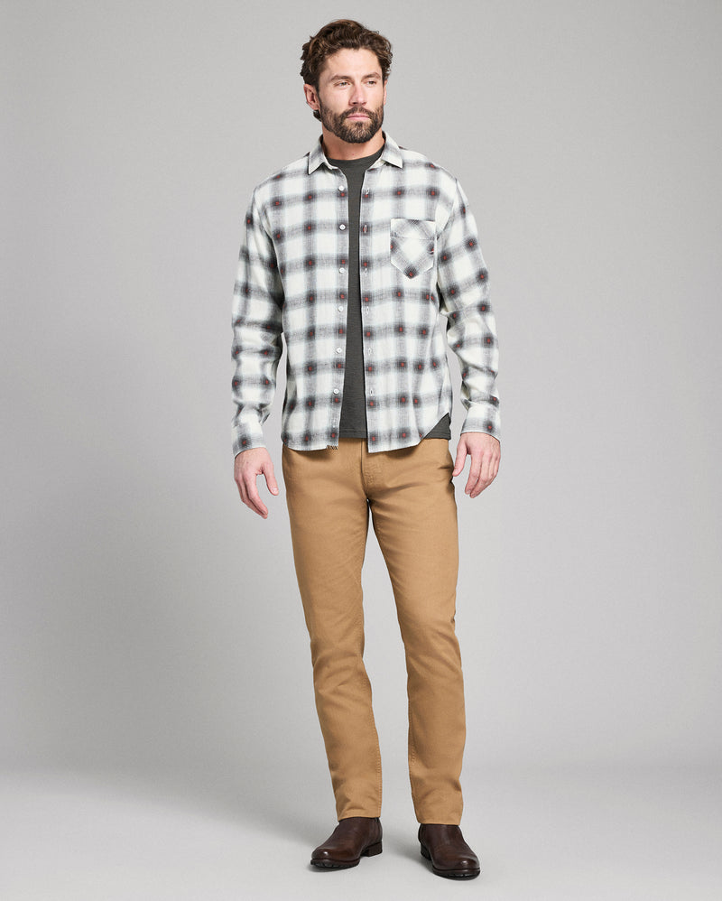 Hemp Cotton Dobby Plaid John T Shirt Alternate