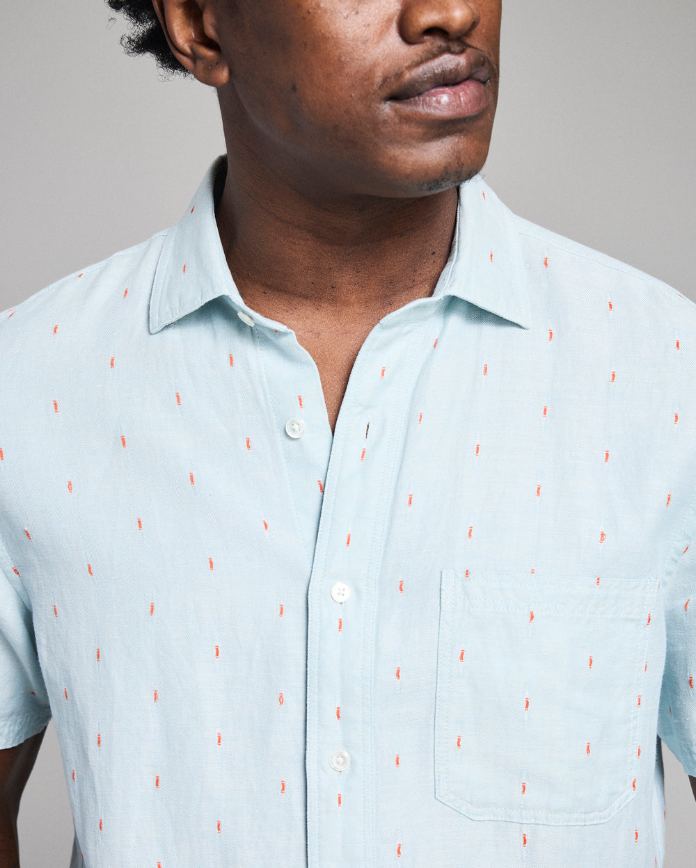 Short Sleeve Herringbone Treme Shirt