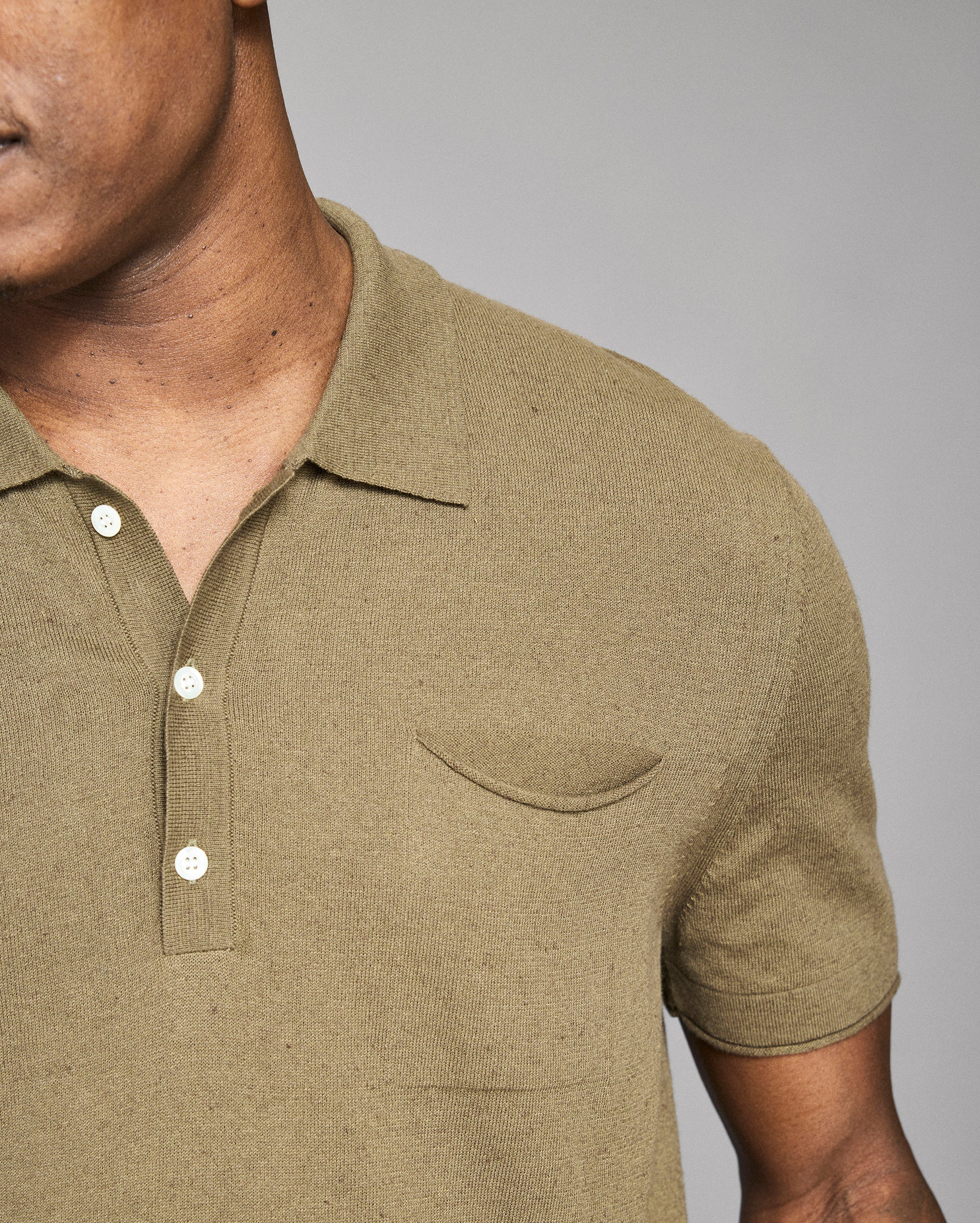 Cotton Linen Sweater Polo – Billy Reid