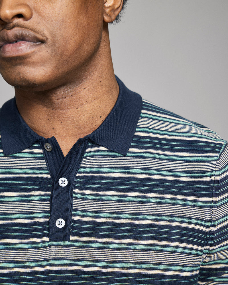 Vintage Stripe Sweater Polo