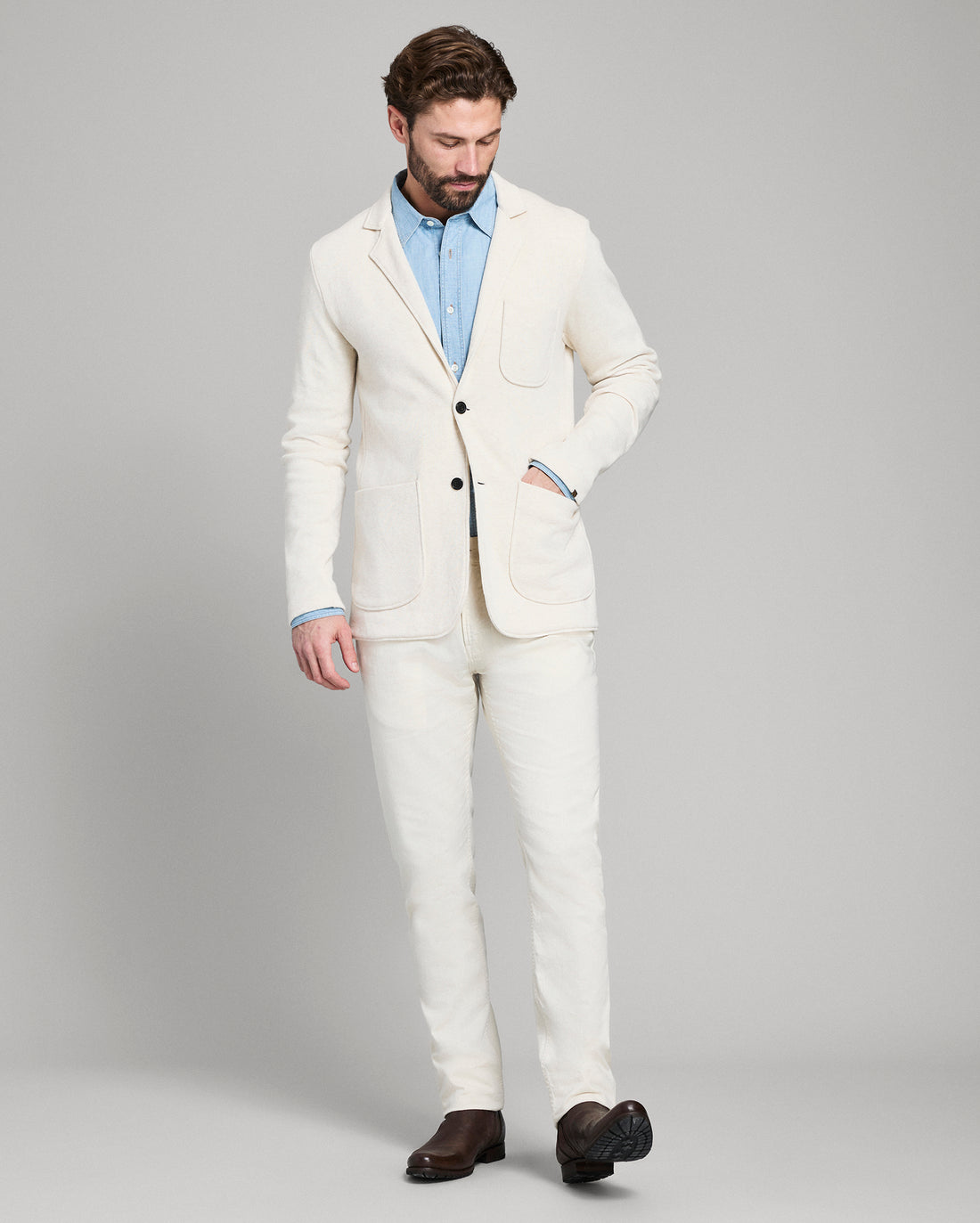 Heathered Knit Sport Coat