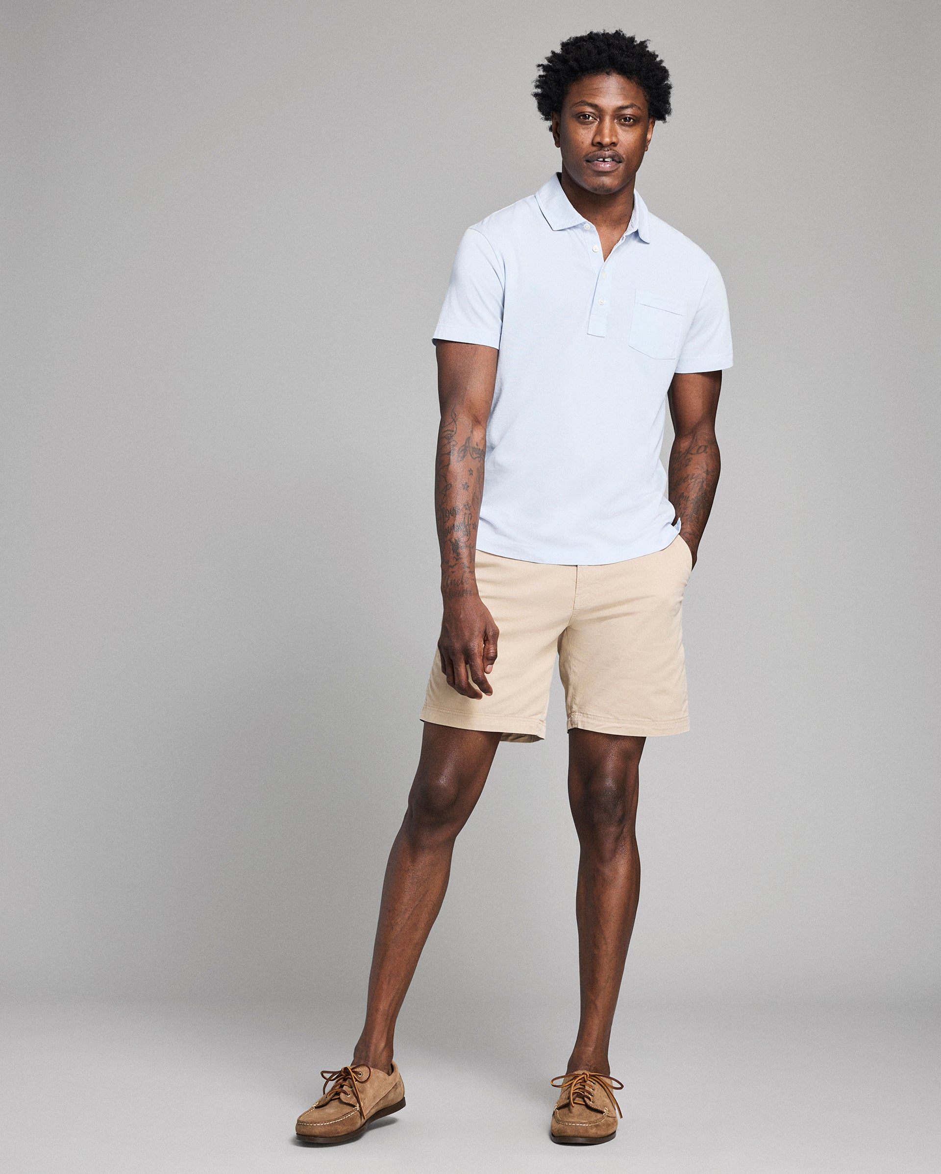 Pensacola Polo in Organic Cotton, Garment-Dyed | Billy Reid