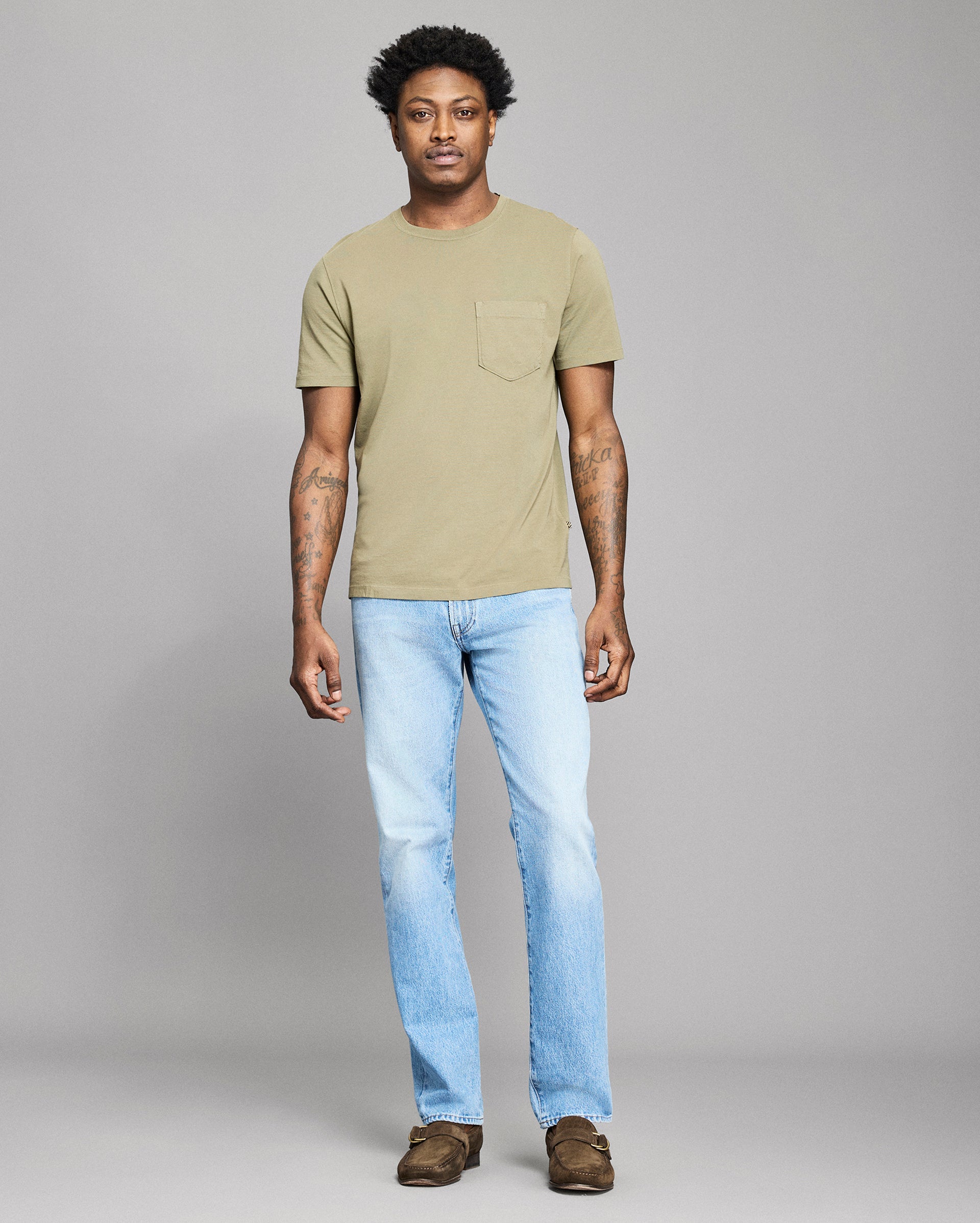 Organic Pima Cotton Washed Pocket Tee | Billy Reid