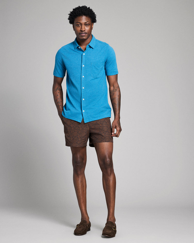 Short Sleeve Textured Treme Knit Shirt