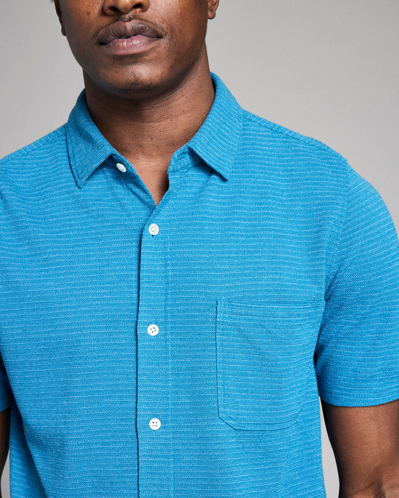 Short Sleeve Textured Treme Knit Shirt