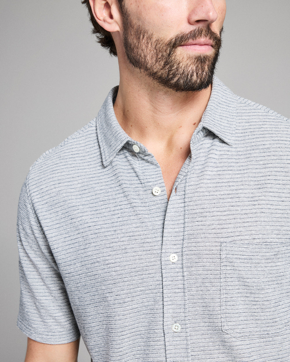 Short Sleeve Textured Treme Knit Shirt