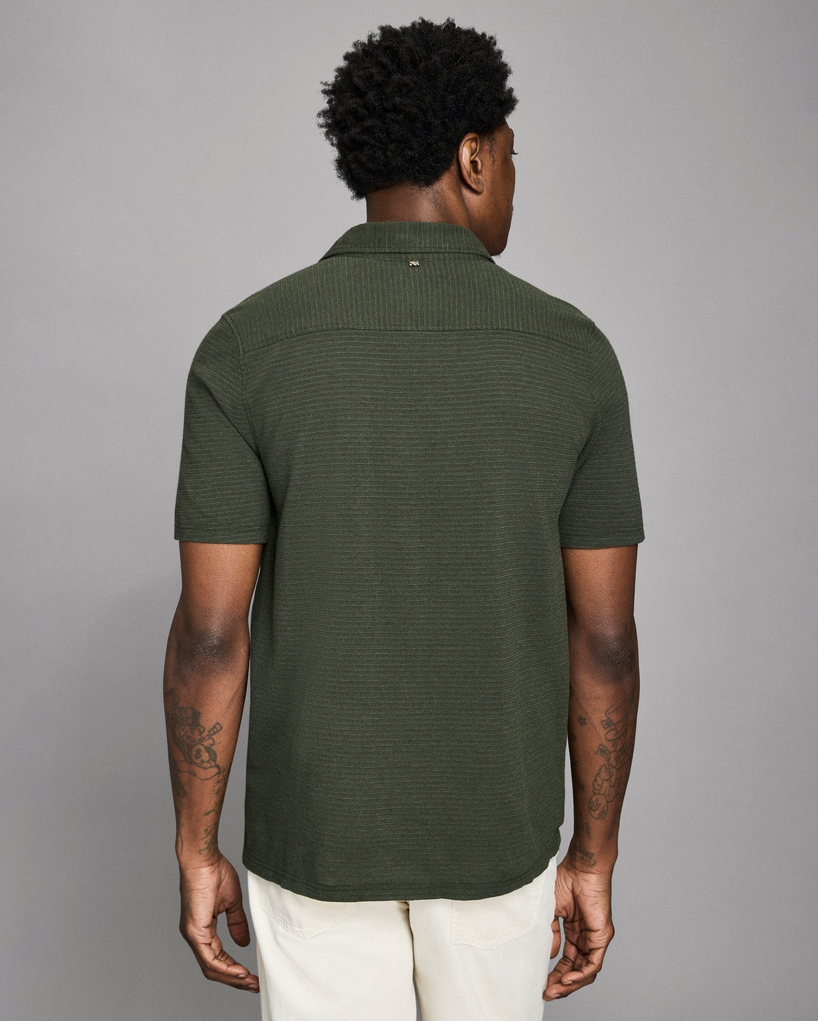 Short Sleeve Textured Treme Knit Shirt