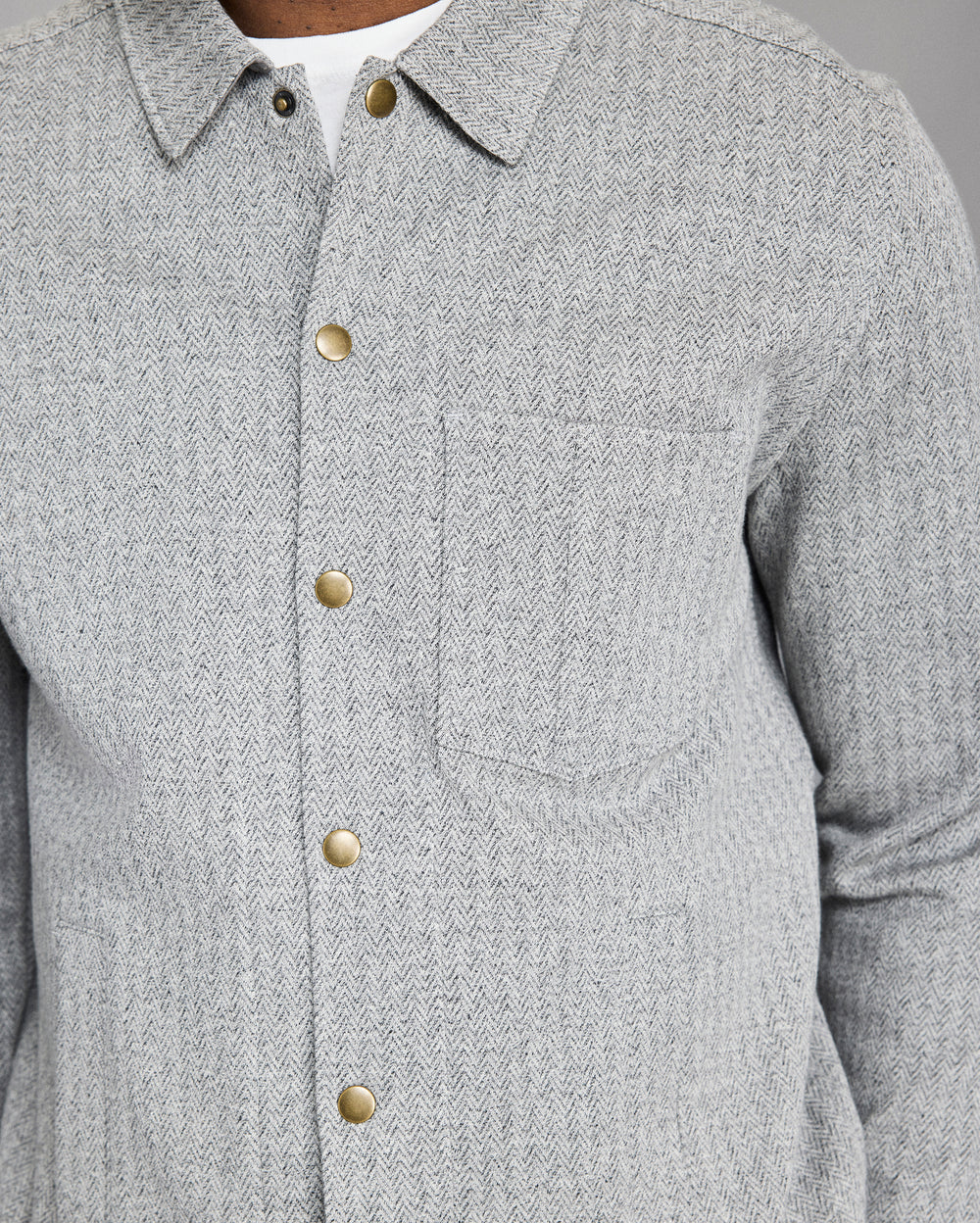 Numajiri Herringbone Shirt Jacket
