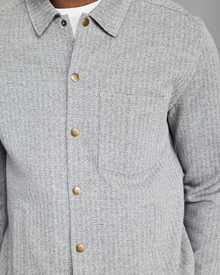 Numajiri Herringbone Shirt Jacket